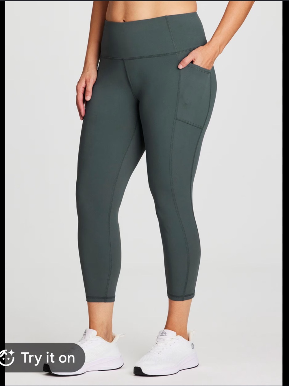 RBX Active Sunday Stroll Cropped Capri Green NEW